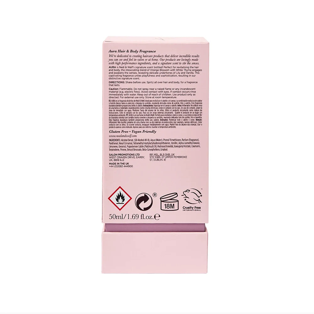 Neal & Wolf AURA Hair & Body Fragrance 50ml New Packaging