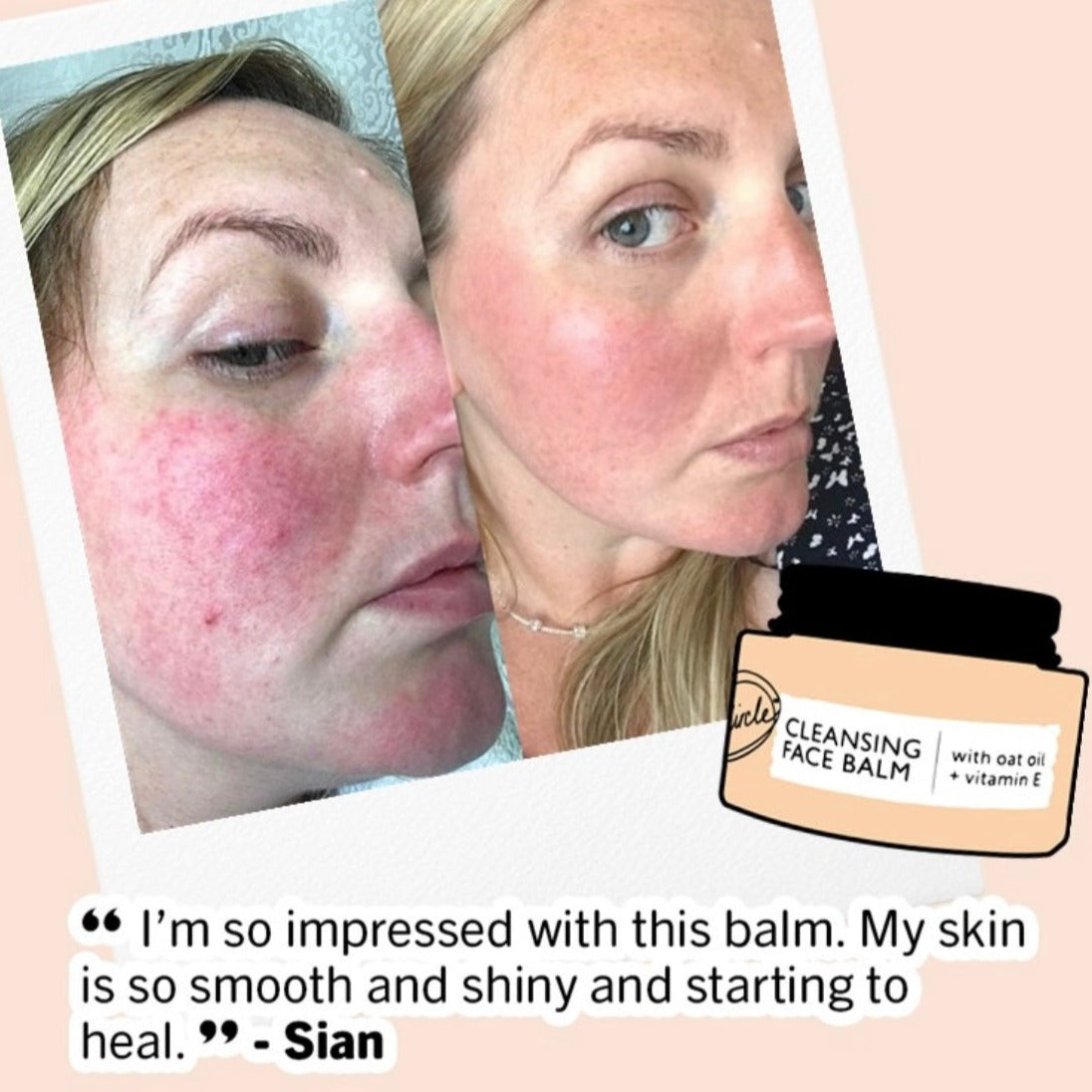 Cleansing Face Balm with Oat Oil + Vitamin E