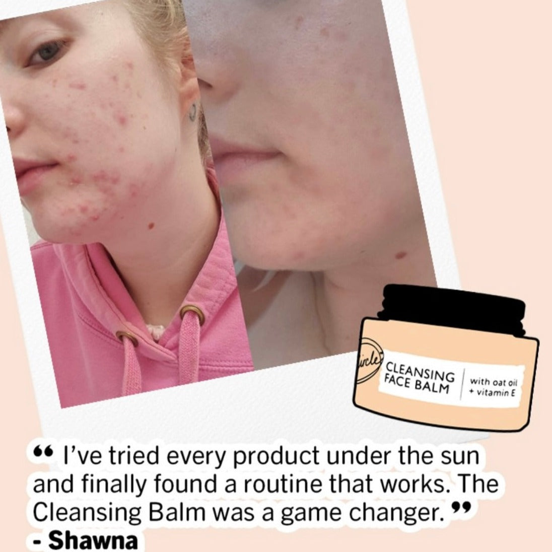 Cleansing Face Balm with Oat Oil + Vitamin E