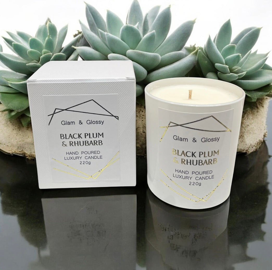 Black Plum & Rhubarb Candle