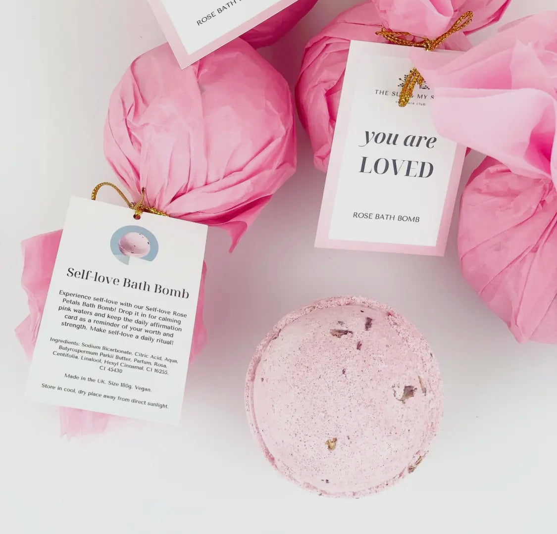 You Are Loved -Self -Love Rose Bath Bomb