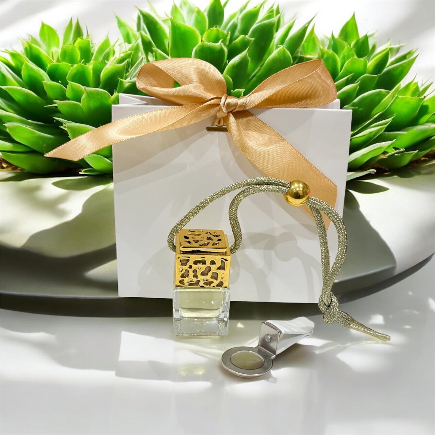 Car Diffuser - Gold with Vent Clip