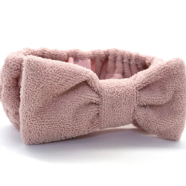 Cosmetic Bow Headband - Pink