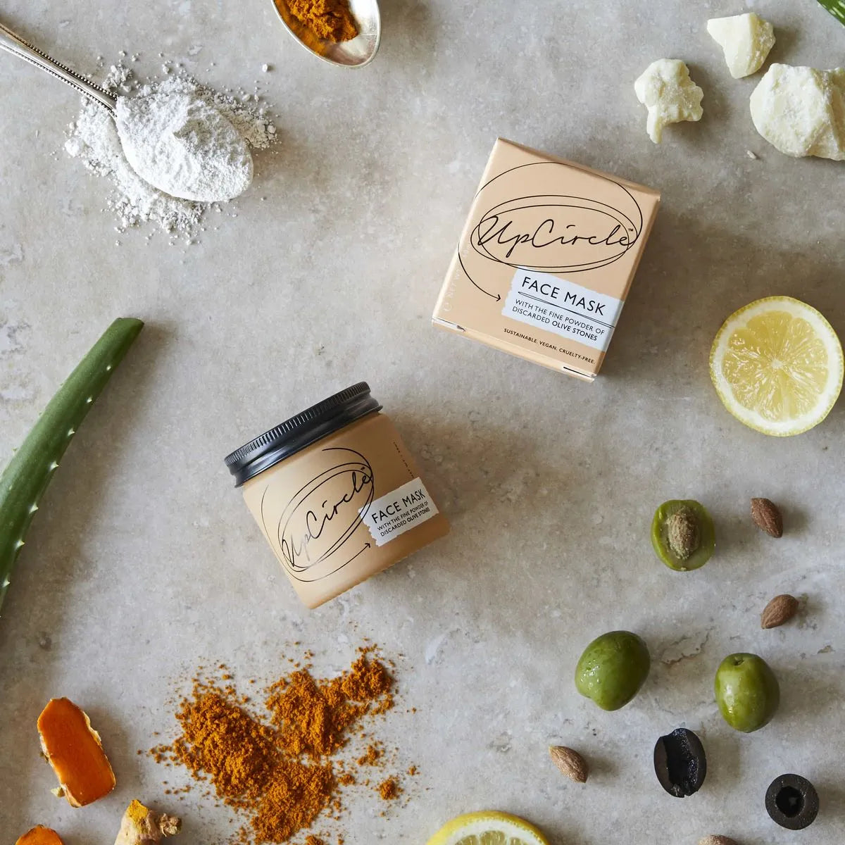 Natural Vegan Eco Face Mask with Kaolin Clay to clear spots