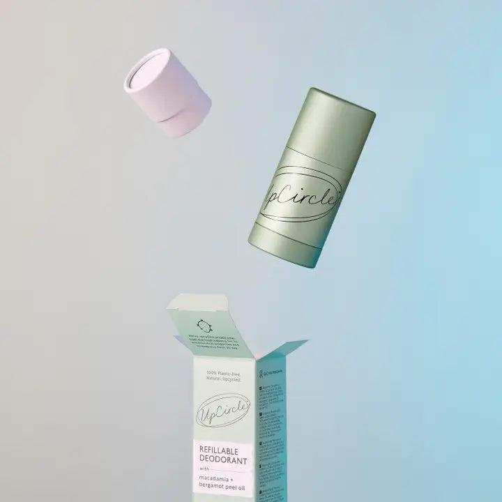 Plastic Free Refillable Deodorant with Macadamia + Bergamot