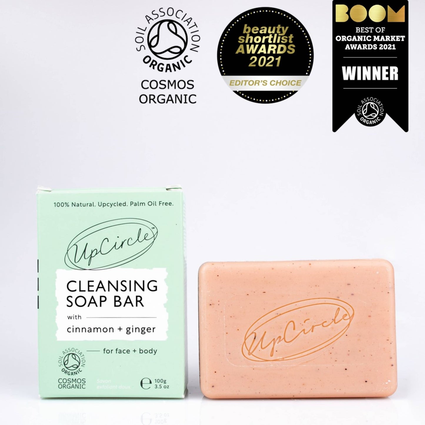 Eco, Natural + Vegan Cleansing Soap Bar - Cinnamon + Ginger