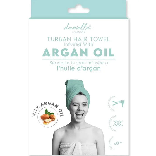 Infused Hair Turban - Mint -Argan Oil