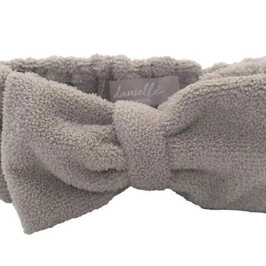 Cosmetic Bow Headband - Grey