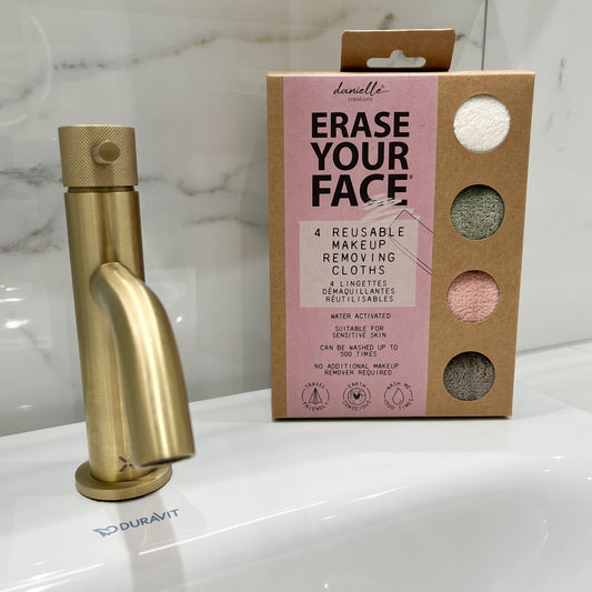 Erase Your Face Eco MakeUp Removing Cloth 4PK