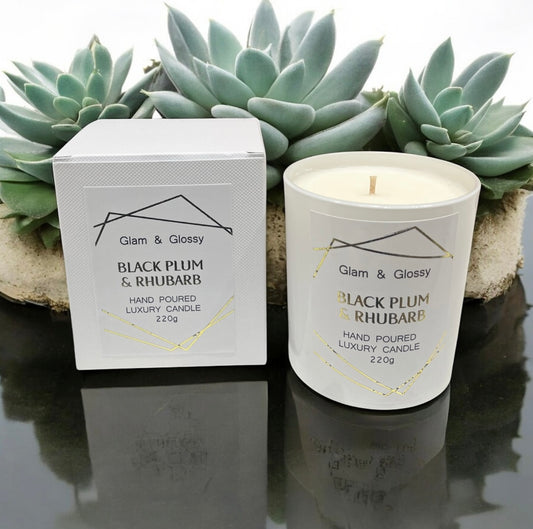 Black Plum & Rhubarb Candle