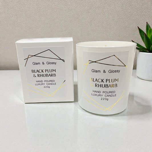 Black Plum & Rhubarb Candle