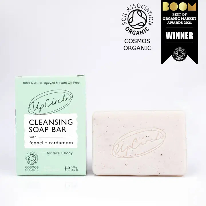 Eco, Natural + Vegan Cleansing Soap Bar - Fennel + Cardamom